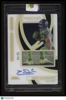 2025 Panini National Treasures Zach Charbonnet Cleat Impressions Autographs
