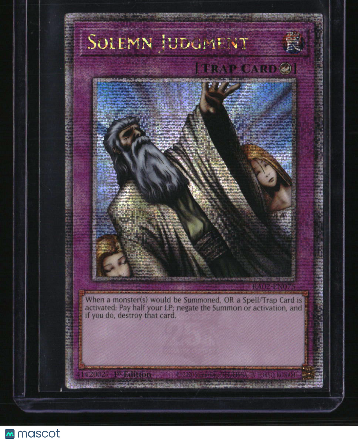 25th Anniversary Rarity Collection 2 Solemn Judgment Quarter Century Secret Rare