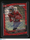 2025 Panini Prizm Tez Johnson Prizm Rookie Autographs Red Wave #/149