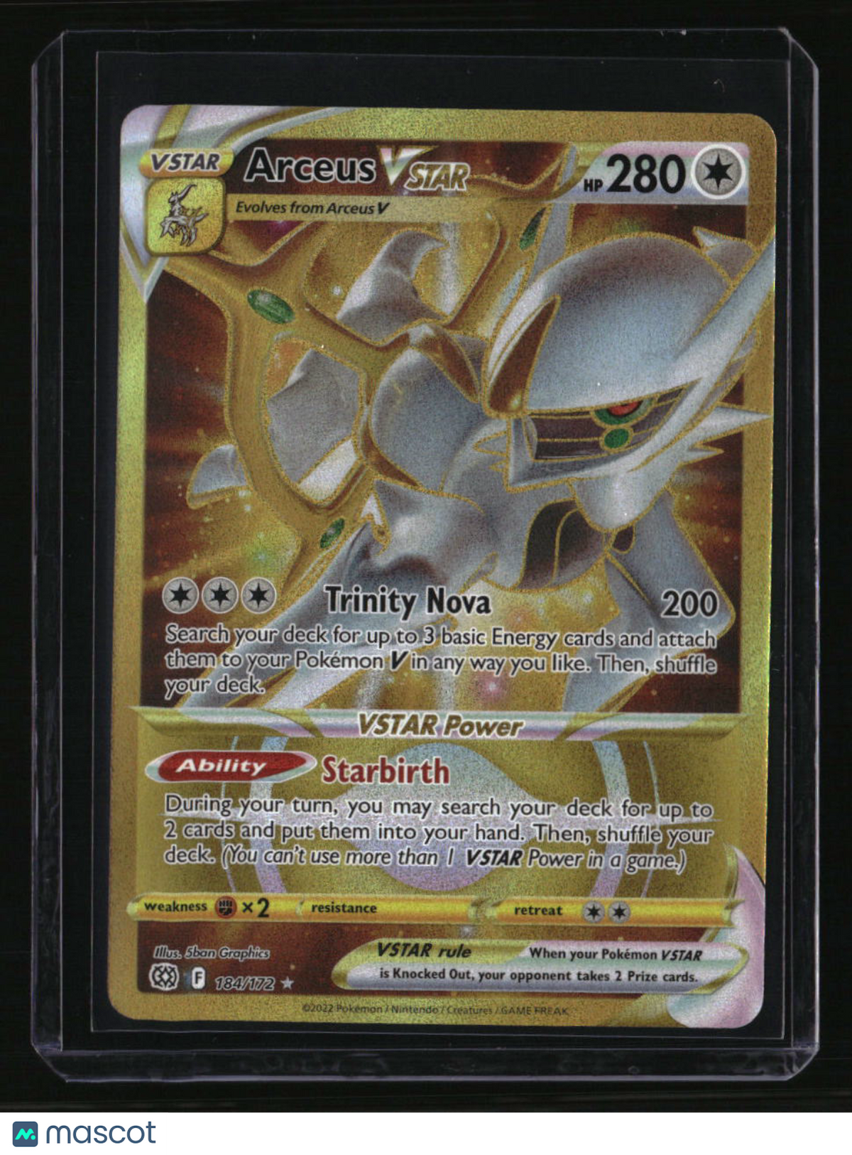SWSH09: Brilliant Stars Arceus VSTAR (Secret) (184)