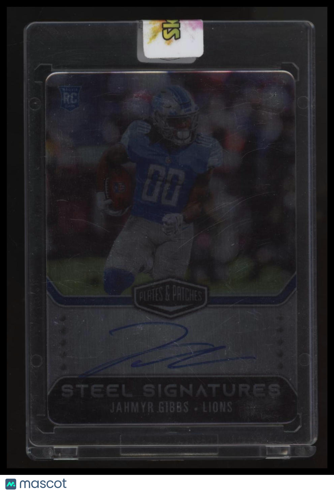 2023 Panini Plates & Patches Jahmyr Gibbs Rookie Steel Signatures #/300