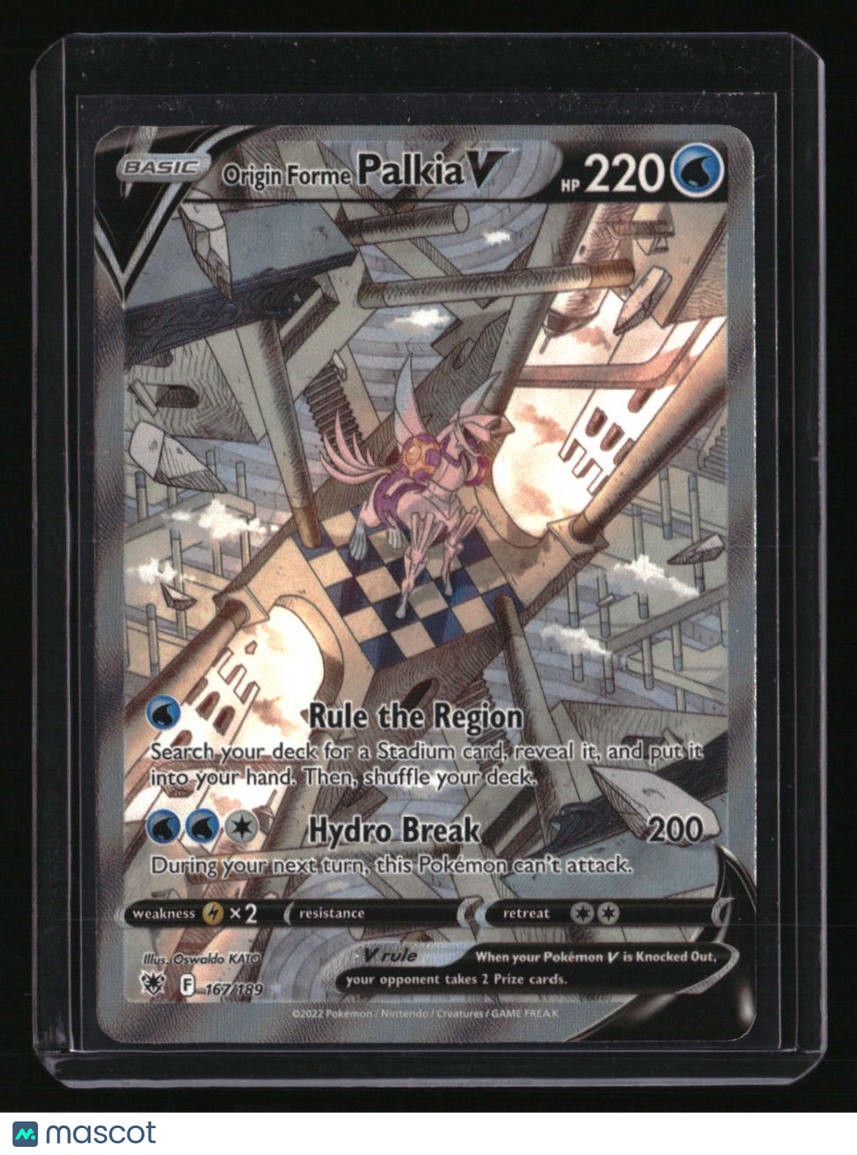 SWSH10: Astral Radiance Origin Forme Palkia V (Alternate Full Art)