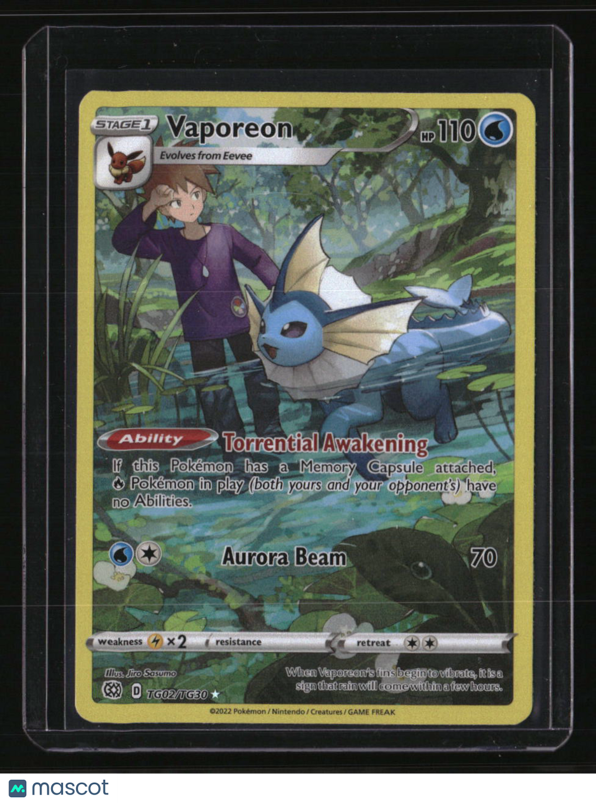 SWSH09: Brilliant Stars Trainer Gallery Vaporeon