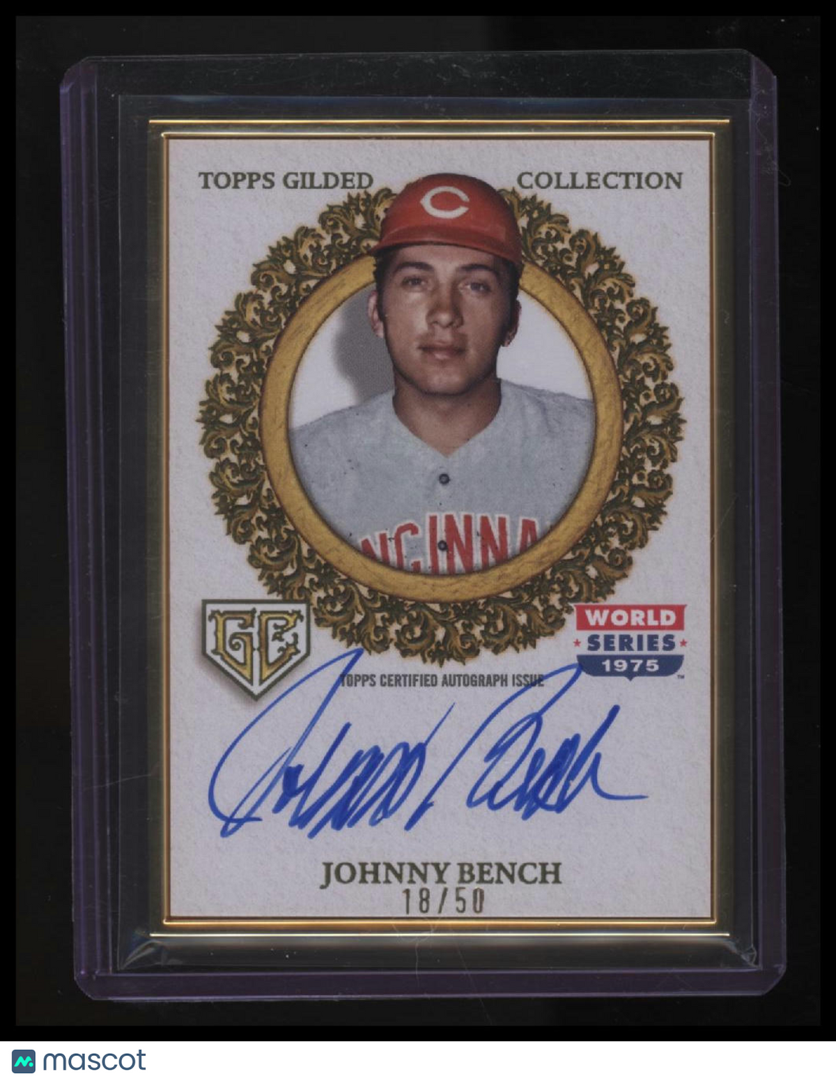 2025 Topps Gilded Collection Johnny Bench Gilded Champions #/50