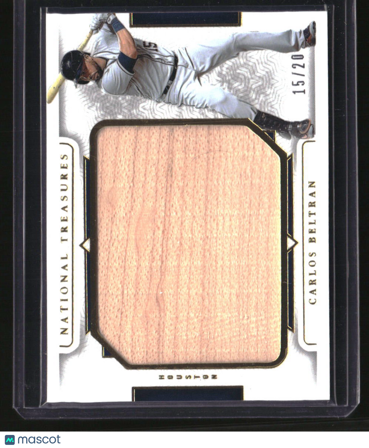 2024 National Treasures Carlos Beltran Legendary Jumbo Lumber #/20 Number Match