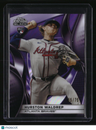 2025 Topps Chrome Black Hurston Waldrep Purple Refractors #/75