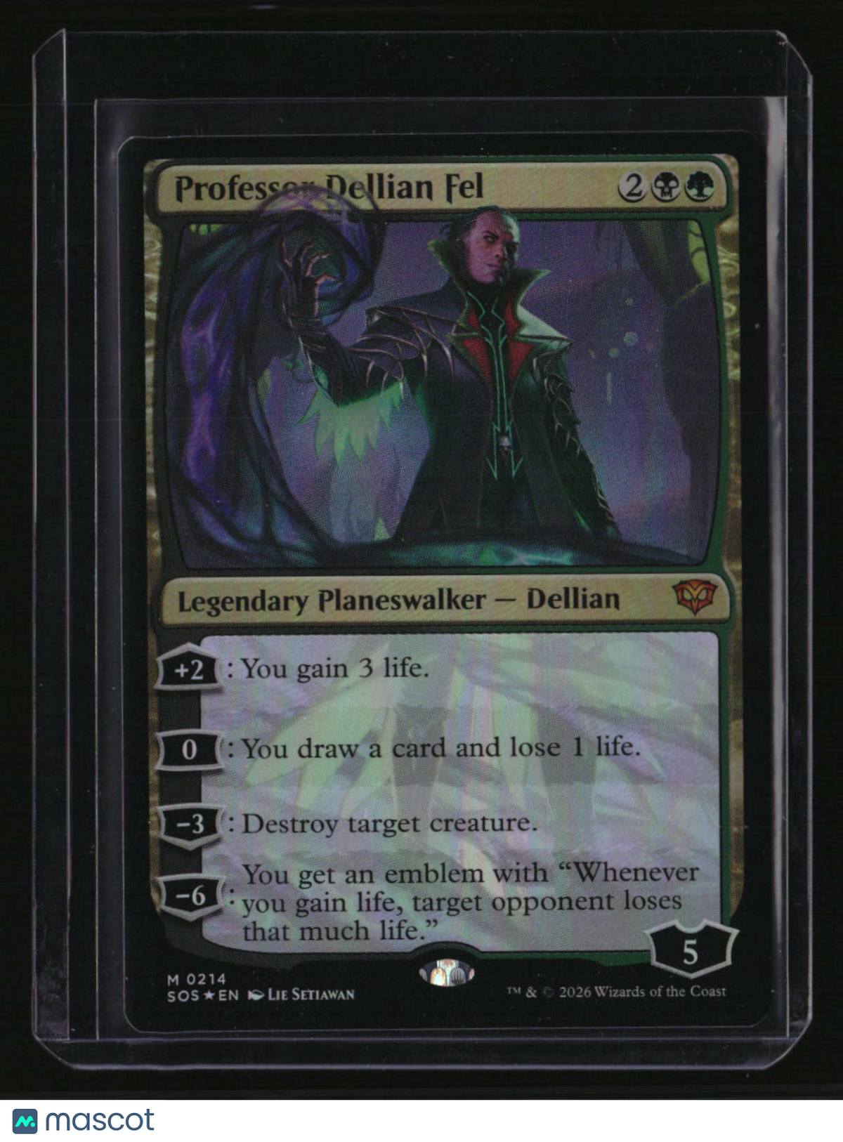 Secrets of Strixhaven Professor Dellian Fel Foil