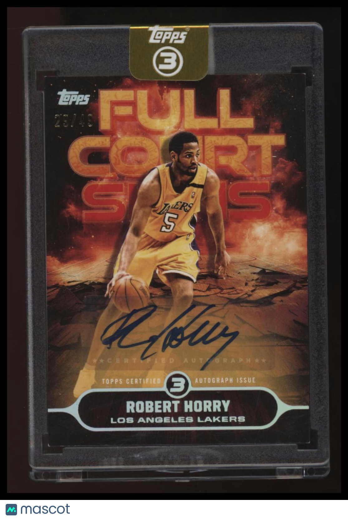 2025-26 Topps 3 Robert Horry Full Court Signs #/49
