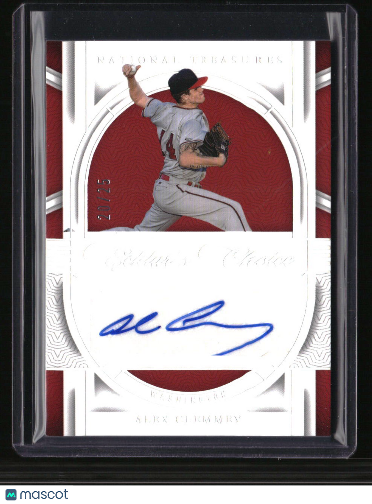 2024 Panini National Treasures Alex Clemmey Ecklar's Choice Signatures #/25