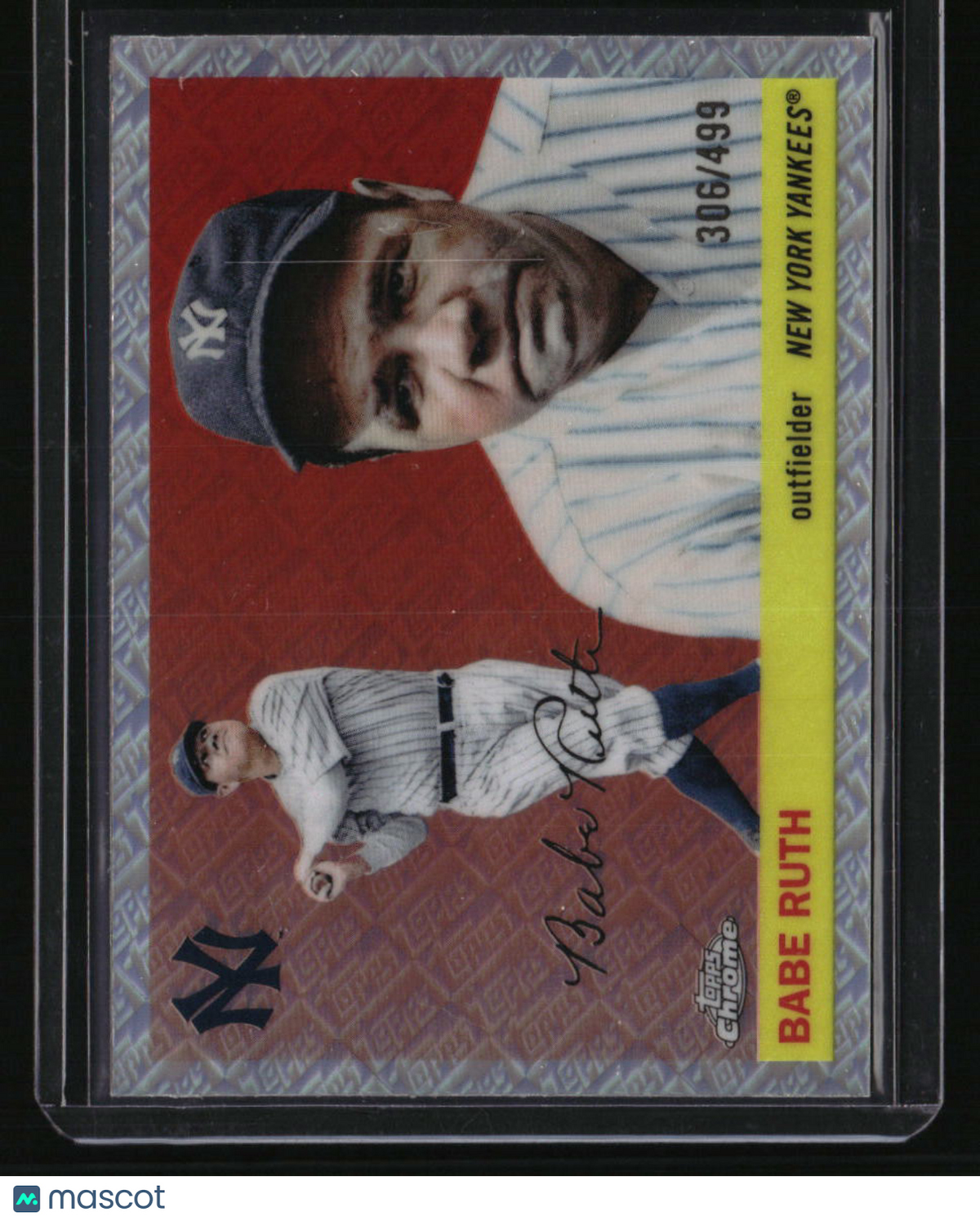2025 Topps Chrome Platinum Babe Ruth Topps Refractors #/499