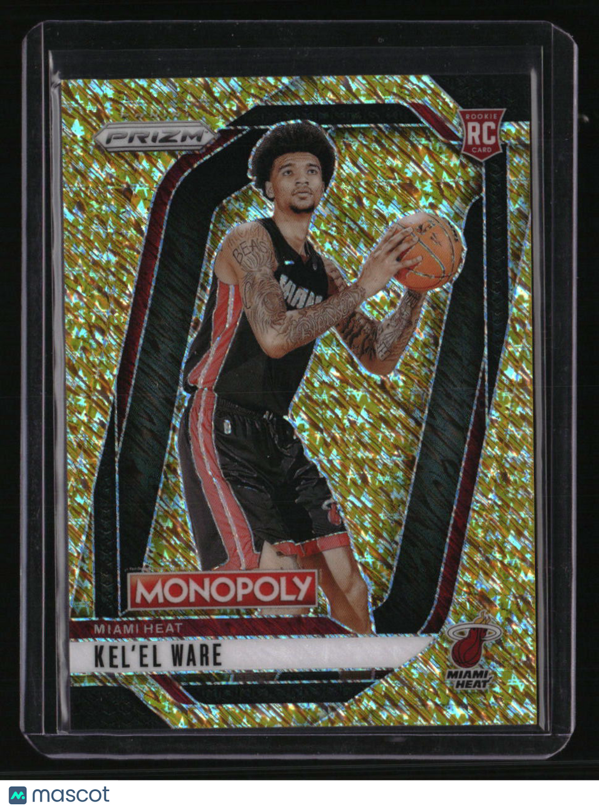 2024-25 Panini Prizm Monopoly Kel'el Ware Gold Millionaire Shimmer Prizms #/500