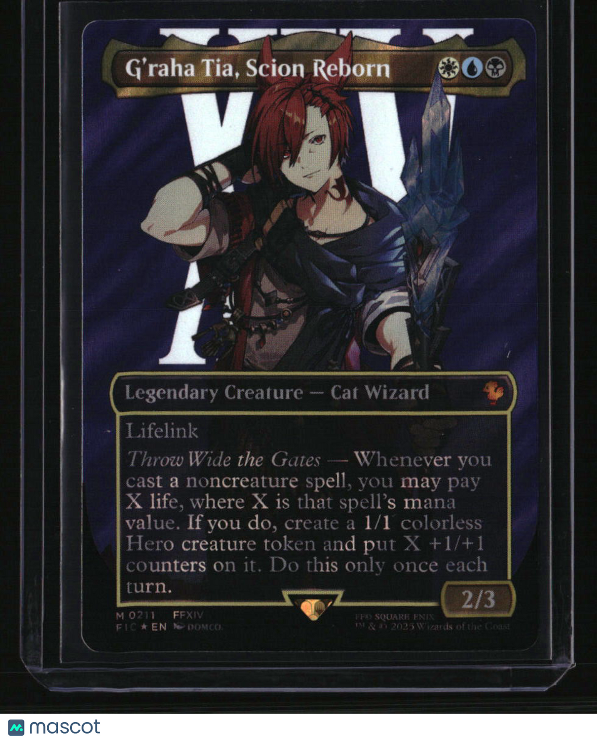 Commander: FINAL FANTASY G'raha Tia, Scion Reborn (Borderless) (Surge Foil)