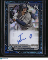 2024 Bowman Jesus Rodriguez Chrome Prospect Autographs Blue Lunar #/150
