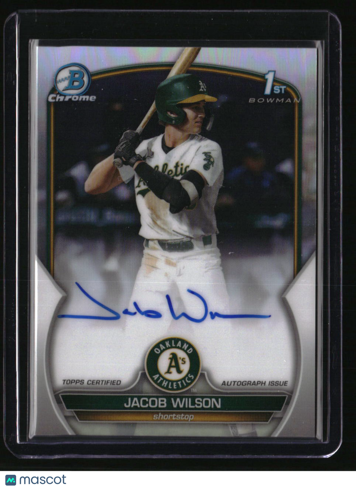 2023 Bowman Draft Jacob Wilson Chrome Prospect Autographs Refractor #/499