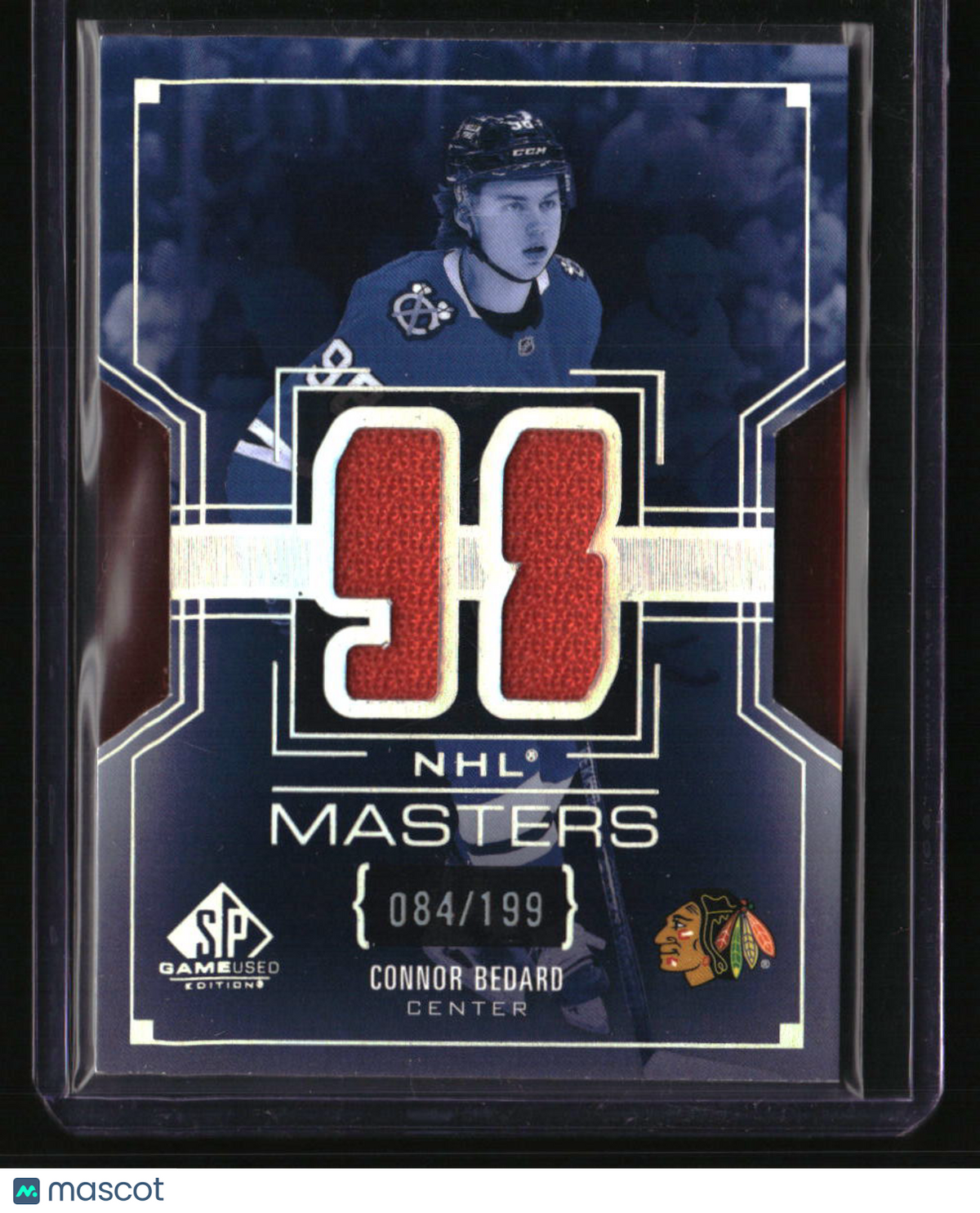 2025-26 SP Game Used Connor Bedard NHL Masters Jersey #/199