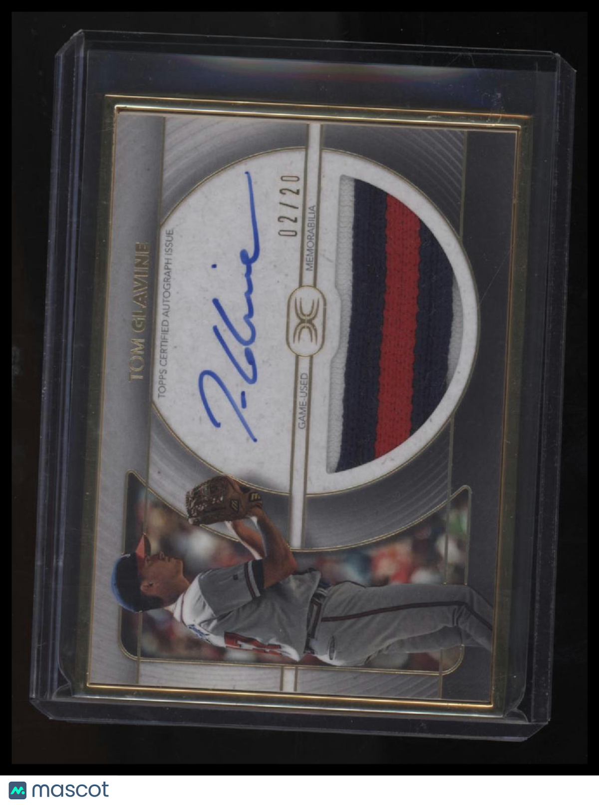 2021 Topps Definitive Collection - Framed Autographed Patch Tom Glavine #/20