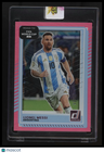 2025-26 Donruss Road to FIFA World Cup Lionel Messi Pink Swirl #/89