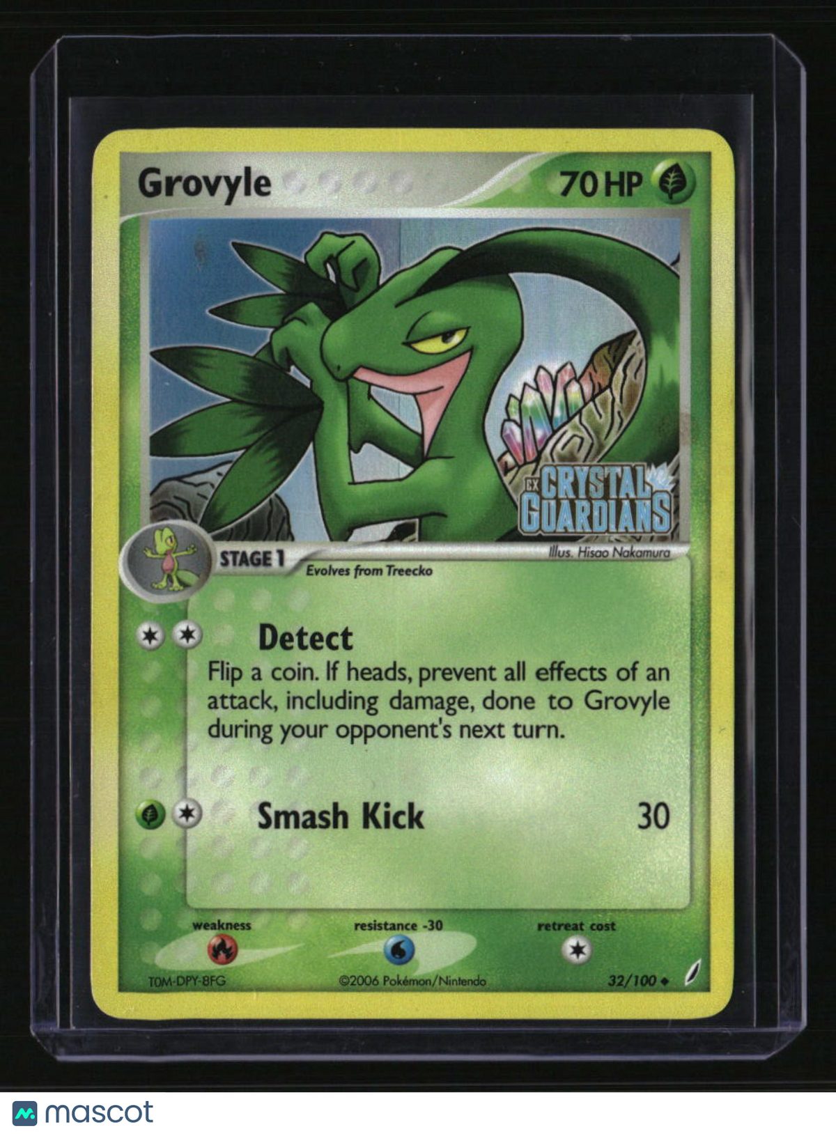 EX Crystal Guardians Grovyle Reverse Holo