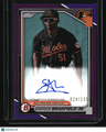 2024 Bowman Enrique Bradfield Jr. Prospect Autographs Purple #/250