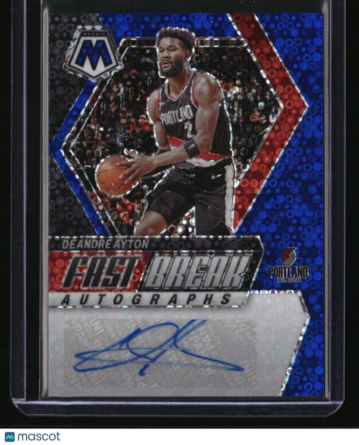 2023-24 Panini Mosaic Fastbreak Autographs Deandre Ayton /25