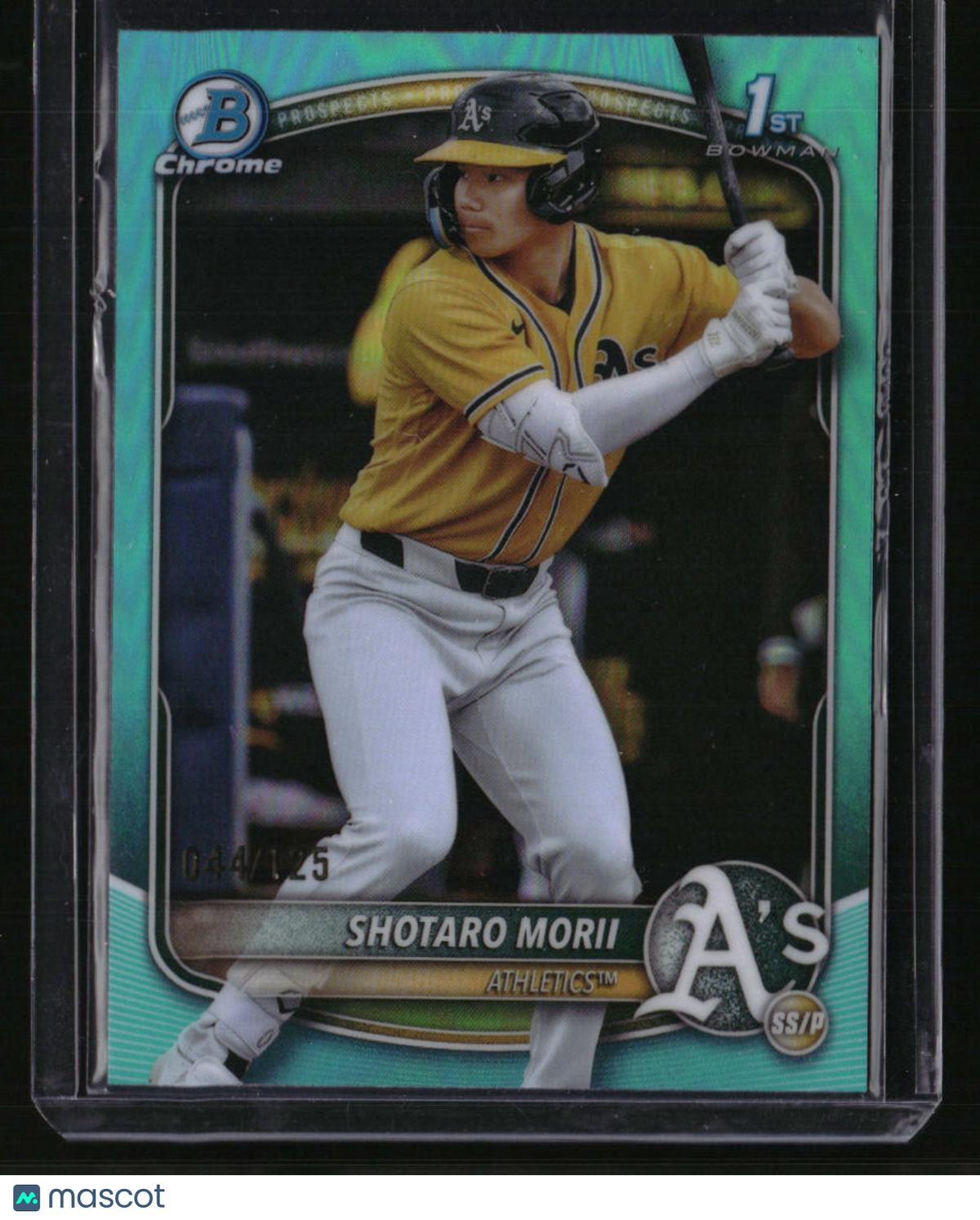 2025 Bowman Chrome Shotaro Morii Prospects Aqua #/125
