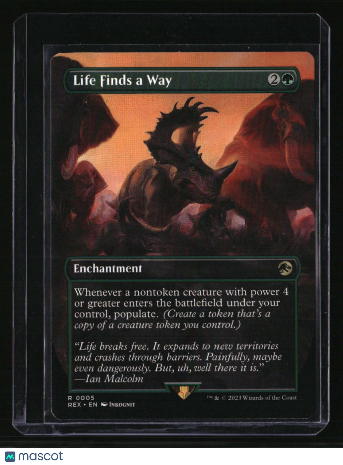 Universes Beyond: Jurassic World Collection Life Finds a Way (Borderless)