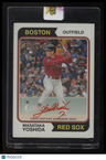 2023 Topps Heritage Masataka Yoshida Real One Auto Special Red Ink #/74