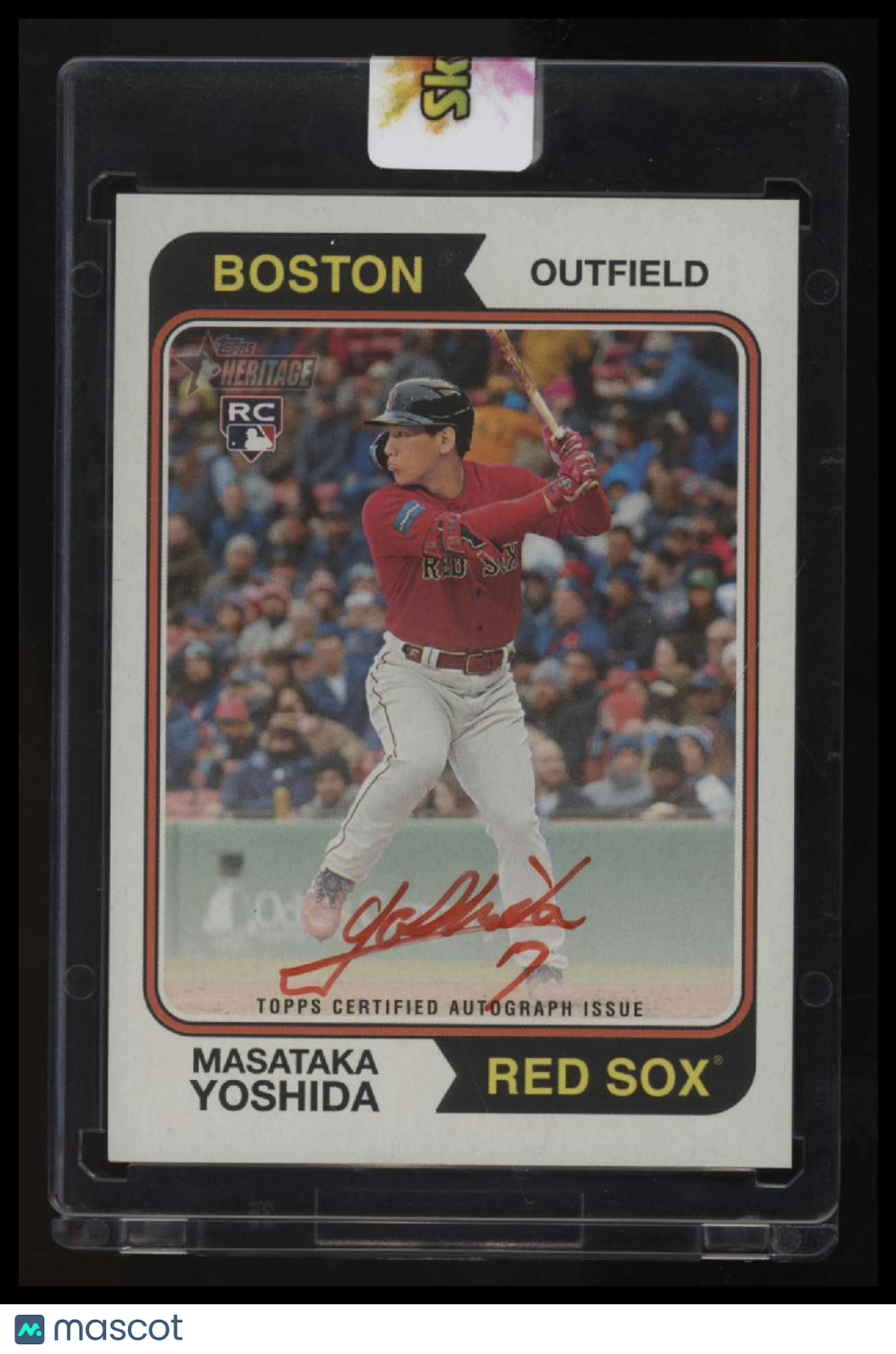2023 Topps Heritage Masataka Yoshida Real One Auto Special Red Ink #/74