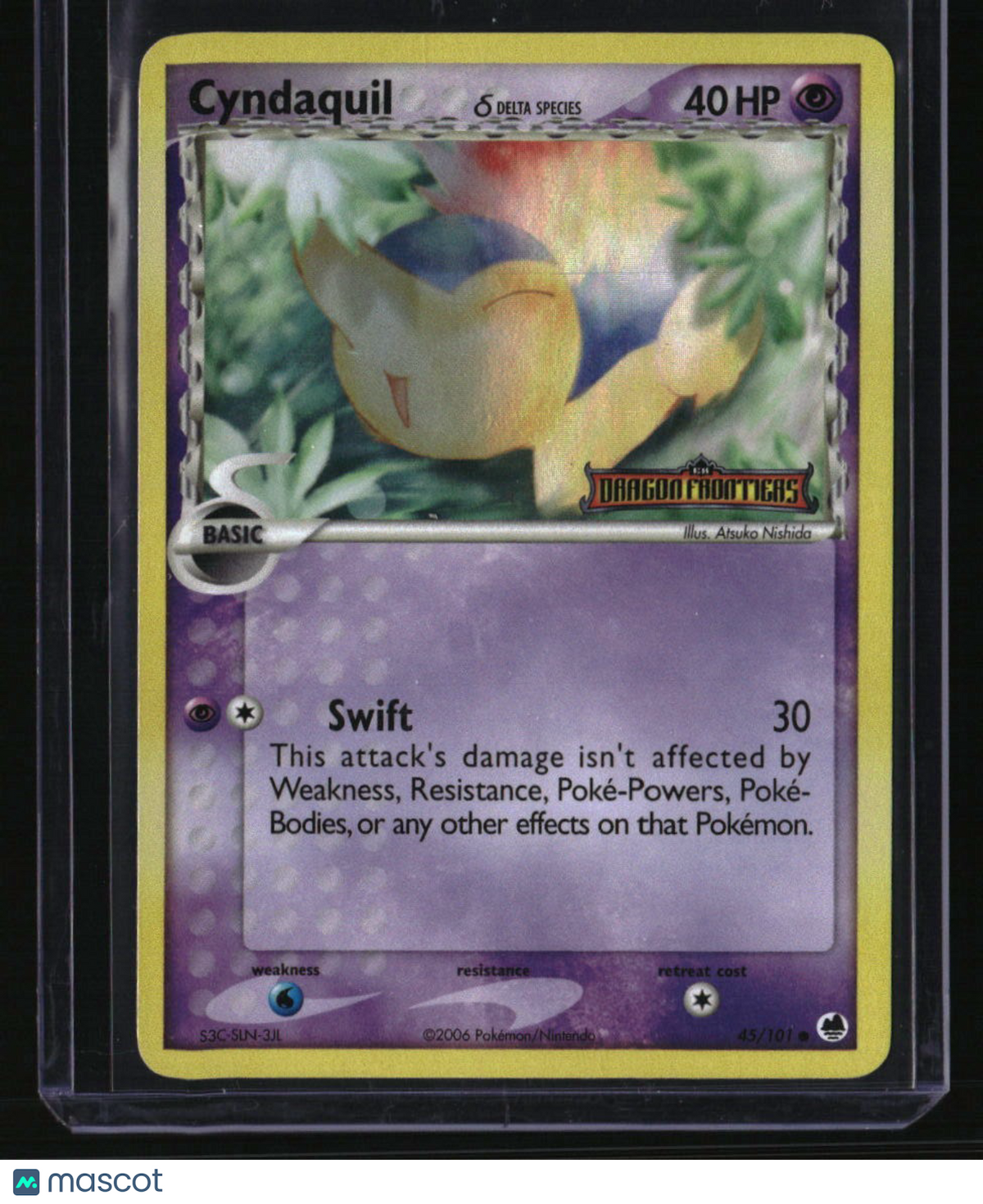 EX Dragon Frontiers Cyndaquil (Delta Species) Reverse Holo