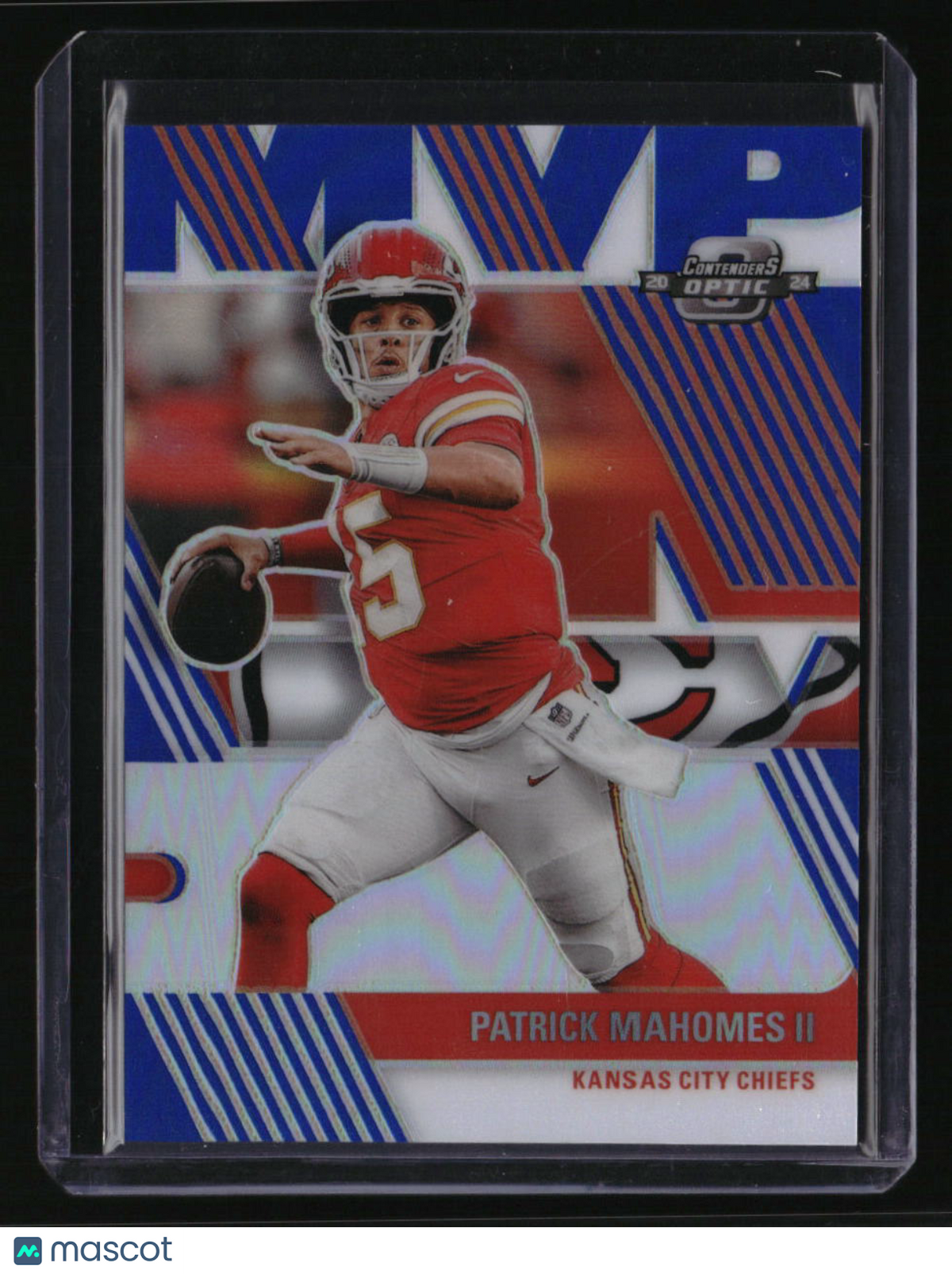 2024 Panini Contenders Optic Patrick Mahomes II MVP Contenders Blue #/99