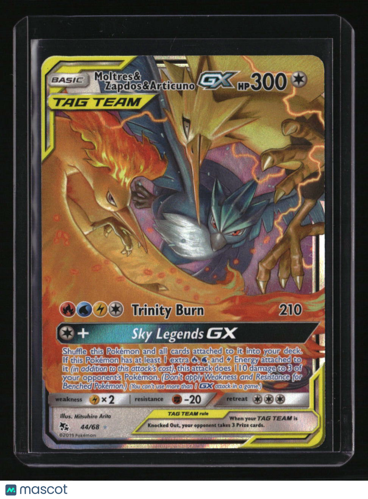 Hidden Fates Moltres & Zapdos & Articuno GX