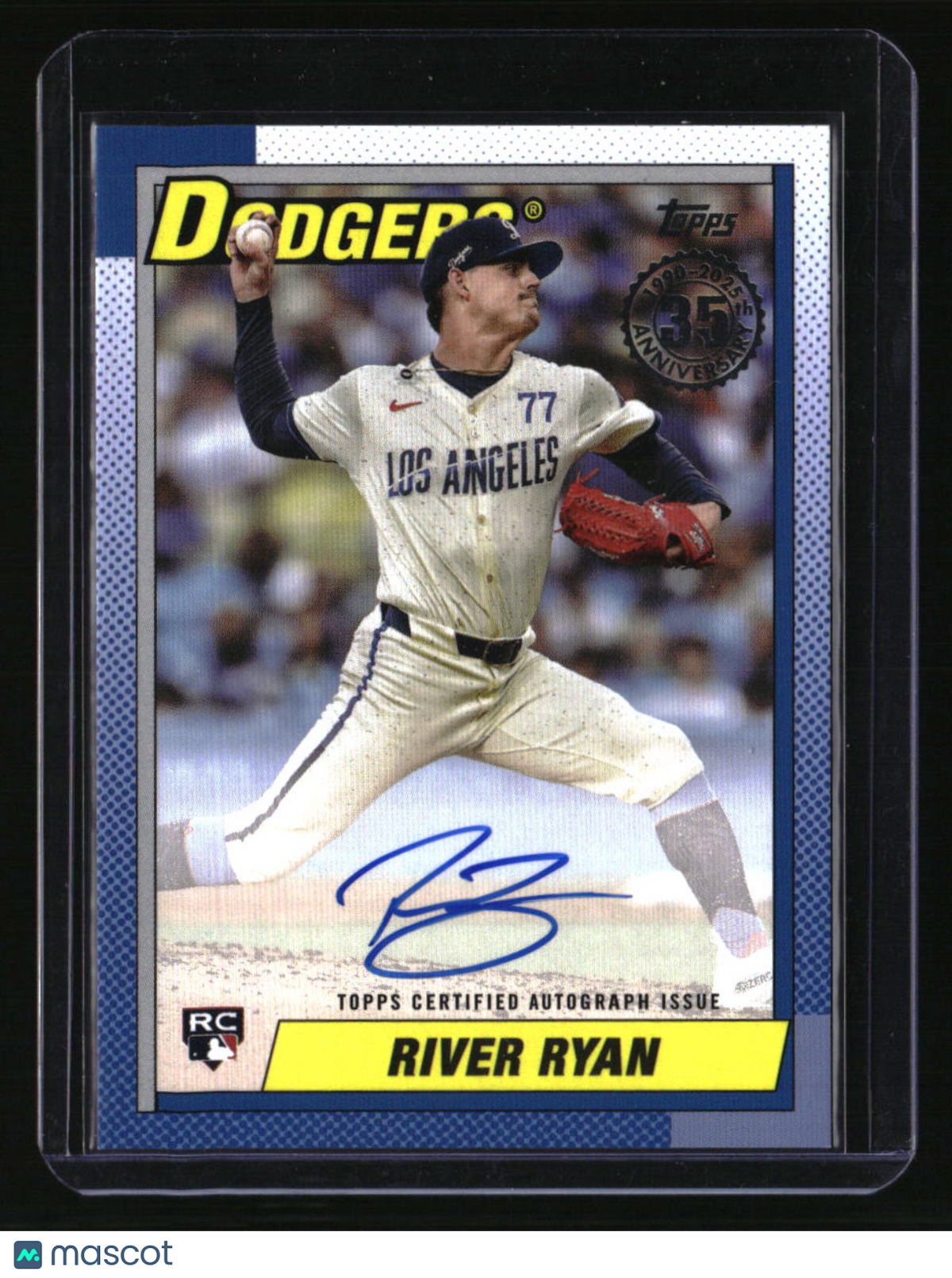 2025 Topps Update River Ryan 1990 Topps Baseball 35th Anniversary Autographs