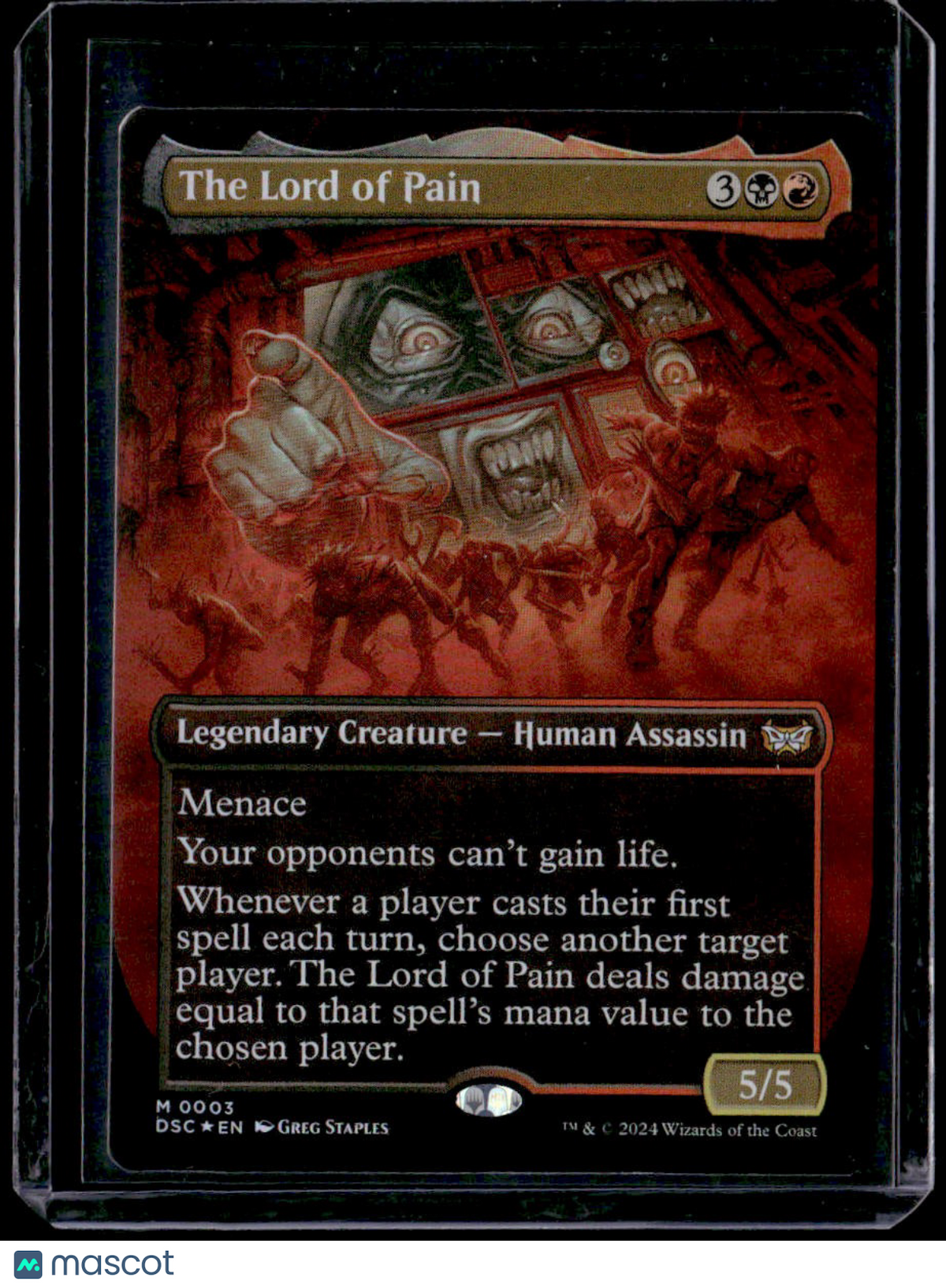 Commander: Duskmourn: House of Horror The Lord of Pain (Borderless)