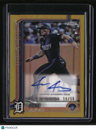 2025 Topps Chrome Update Jace Jung Rookie Debut Autographs Gold Refractor #/50