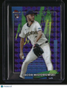 2026 Finest Jacob Misiorowski Purple Geometric Refractors Bookend 75/75
