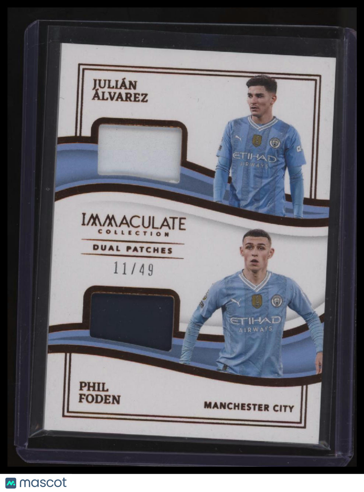 2023-24 Panini Immaculate Collection Alvarez / Foden #/49 ERROR: Patch Missing