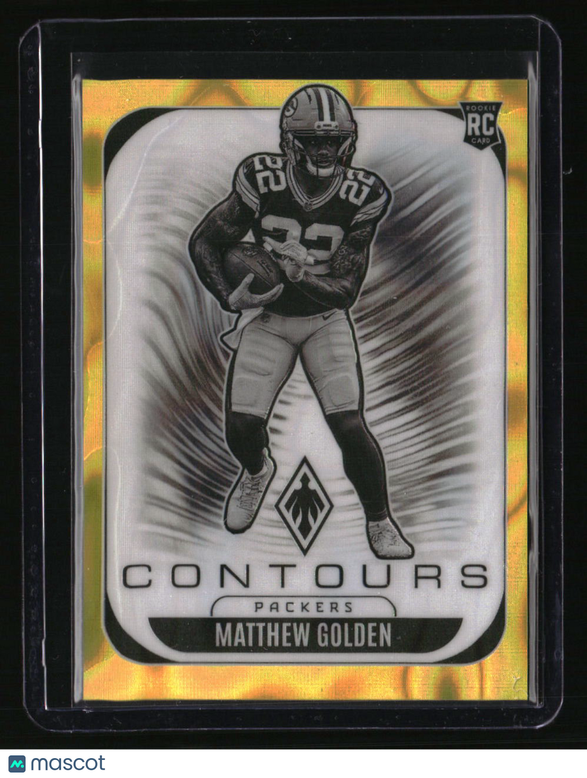 2025 Panini Phoenix Matthew Golden Contours Yellow Lava Prizm #/99