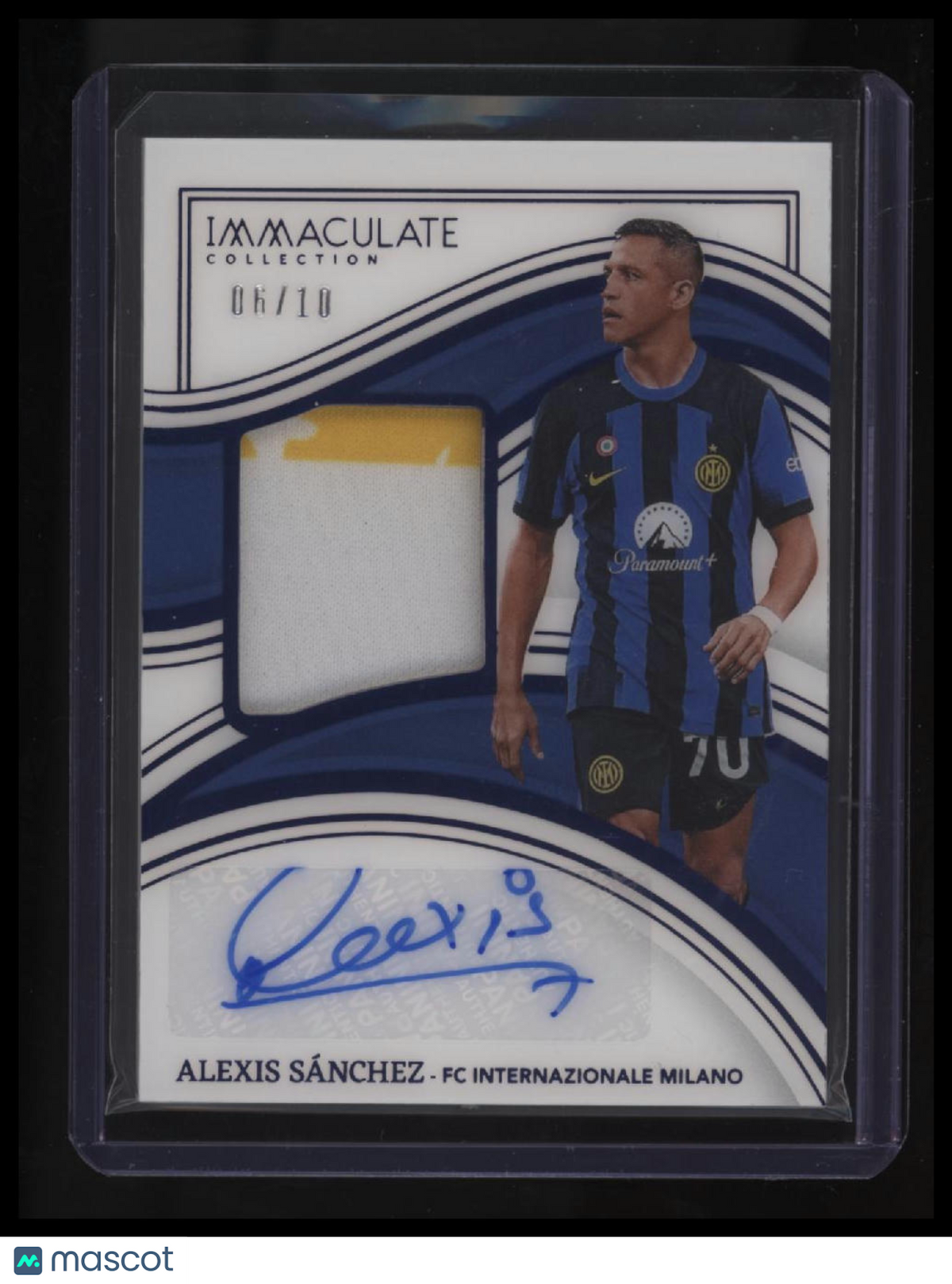 2023-24 Panini Immaculate Collection Alexis Sanchez Mem Auto Sapphire #/10