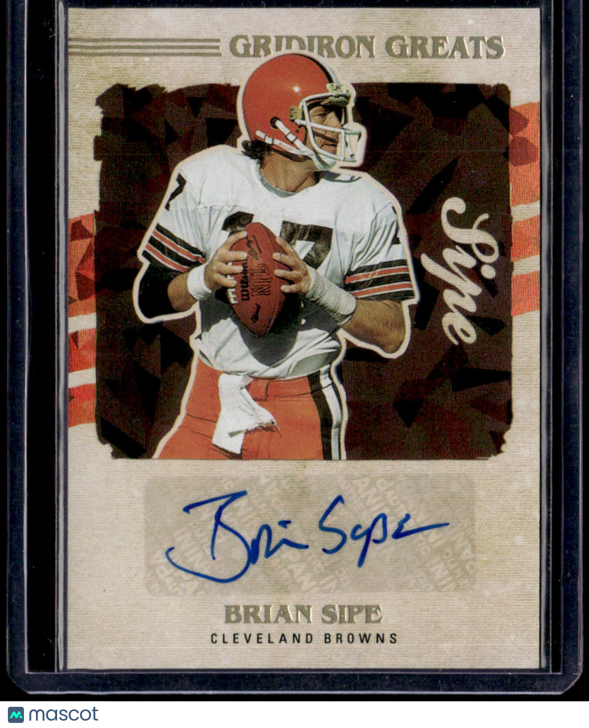 2021 Panini Playoff Brian Sipe 2021 Gridiron Greats
