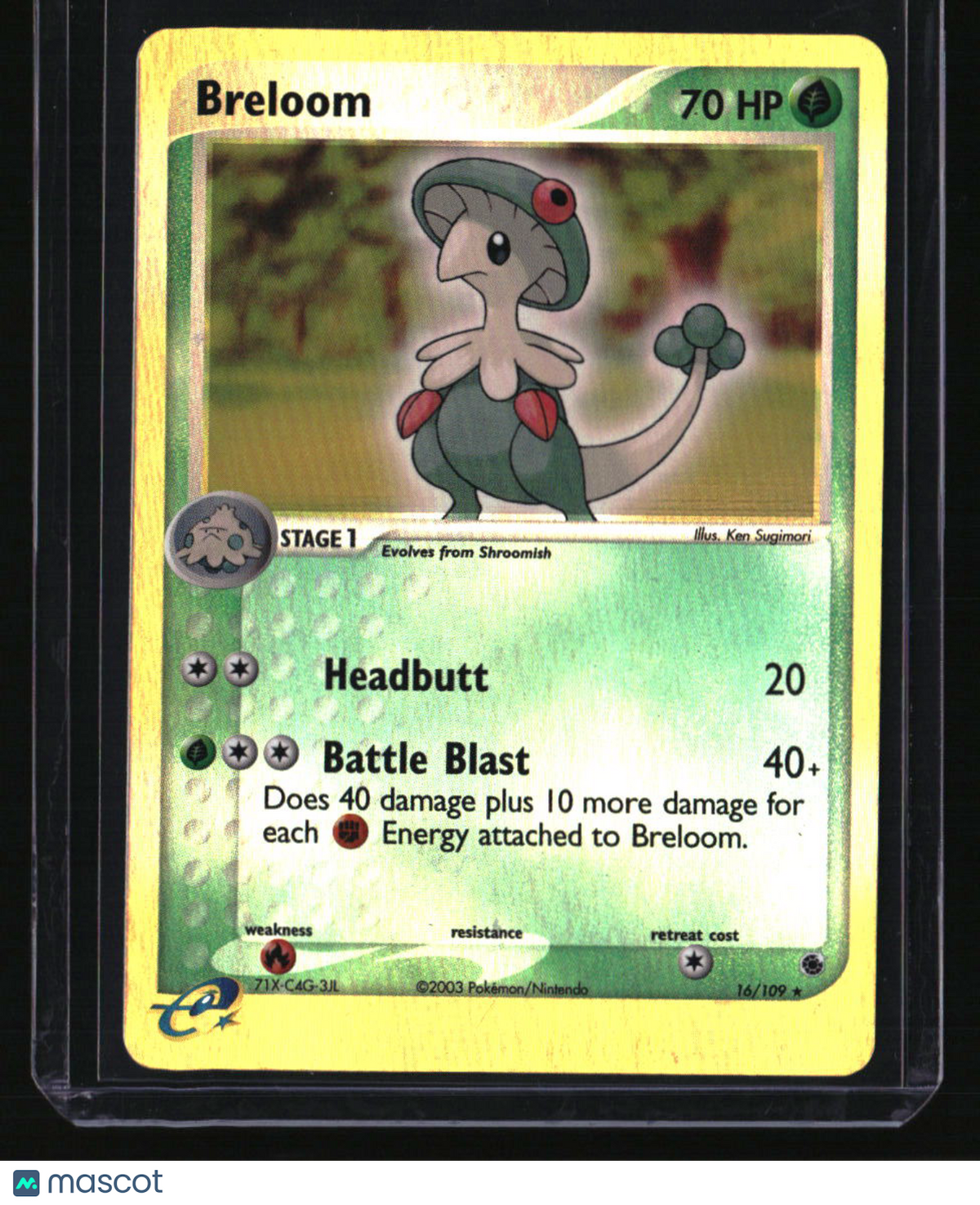 EX Ruby and Sapphire Breloom Reverse Holo