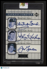 2003 Upper Deck Yankees Signature Series Ford / Kucks / Bouton Autos #/50