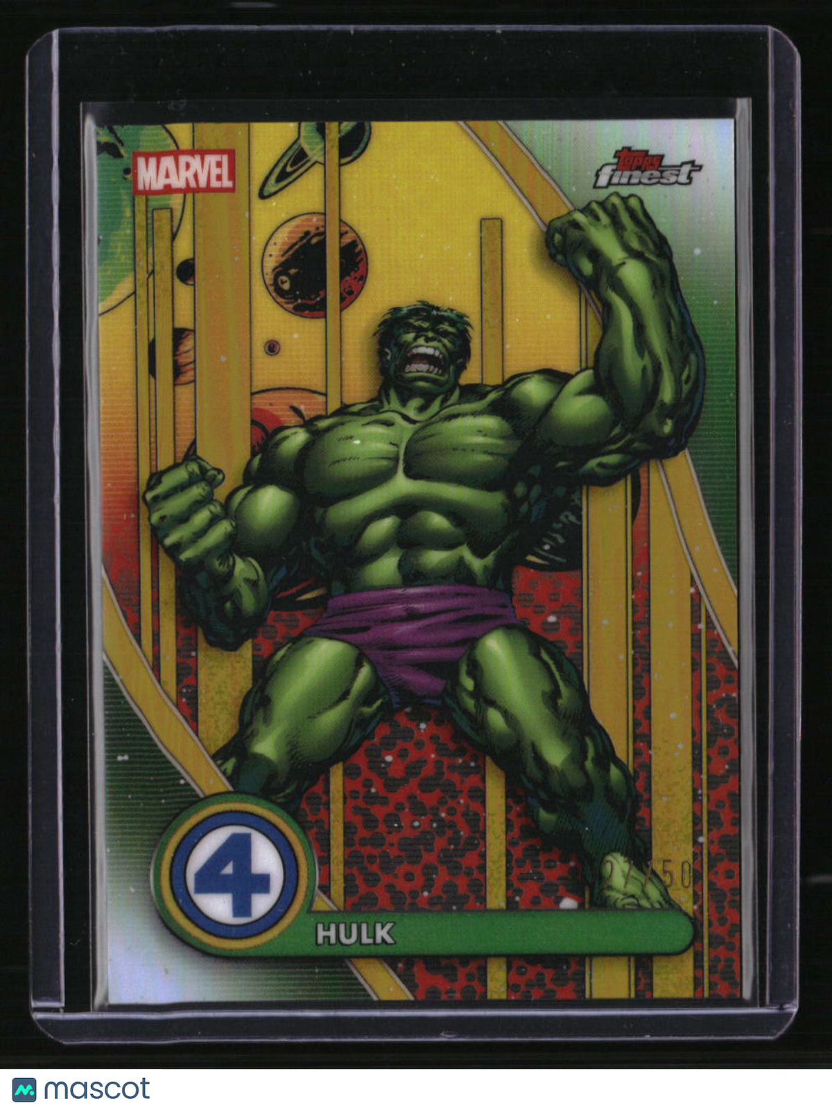 2026 Finest Fantastic Four Hulk Gold Refractor #/50