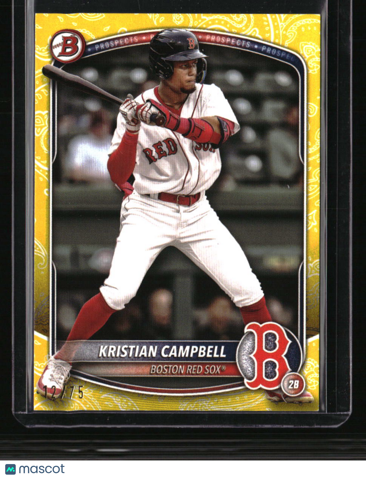2025 Bowman Kristian Campbell Prospects Yellow #/75