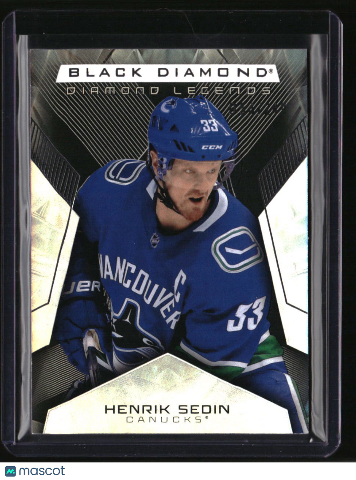 2025-26 Upper Deck Black Diamond Henrik Sedin Diamond Legends #/249