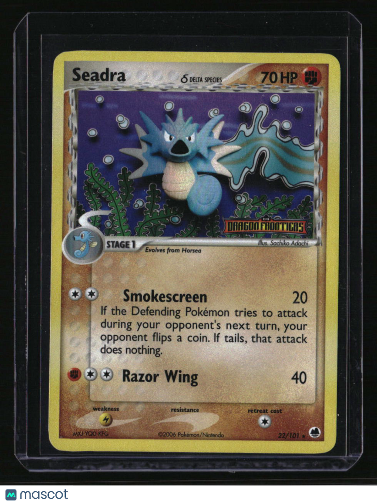Dragon Frontiers Seadra Reverse Holo