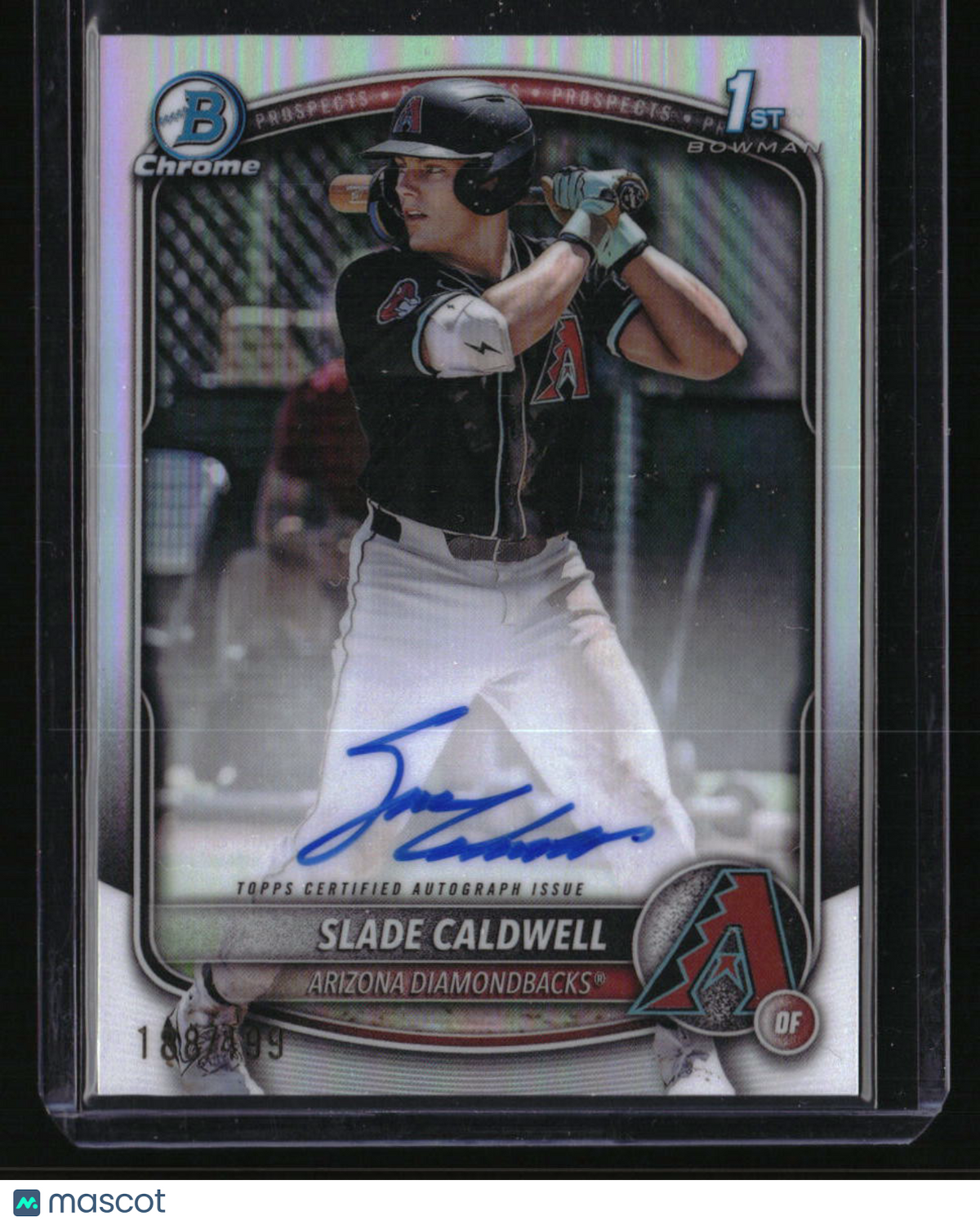 2025 Bowman Slade Caldwell Chrome Prospect Autographs Refractor #/499