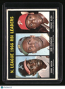 1967 Topps NL 1966 RBI Leaders (Hank Aaron / Bob Clemente / Richie Allen)