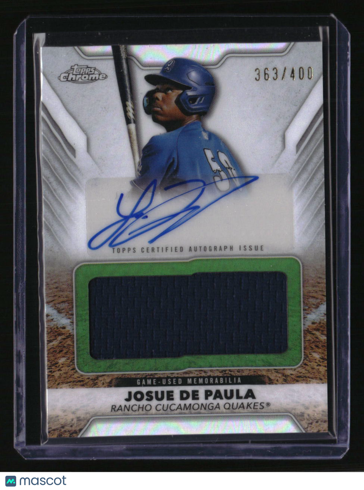 2025 Topps Pro Debut Josue De Paula Pro Debut Jumbo Relic Autographs #/400