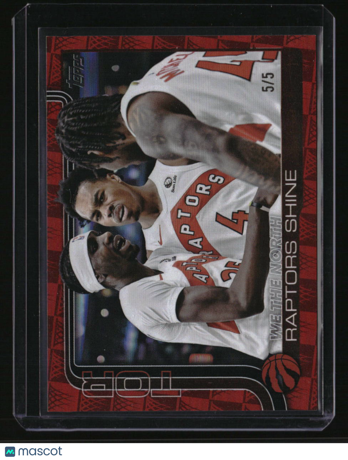 2025-26 Topps We The North: Raptors Shine Season Tip Off Red Foilboard #/5