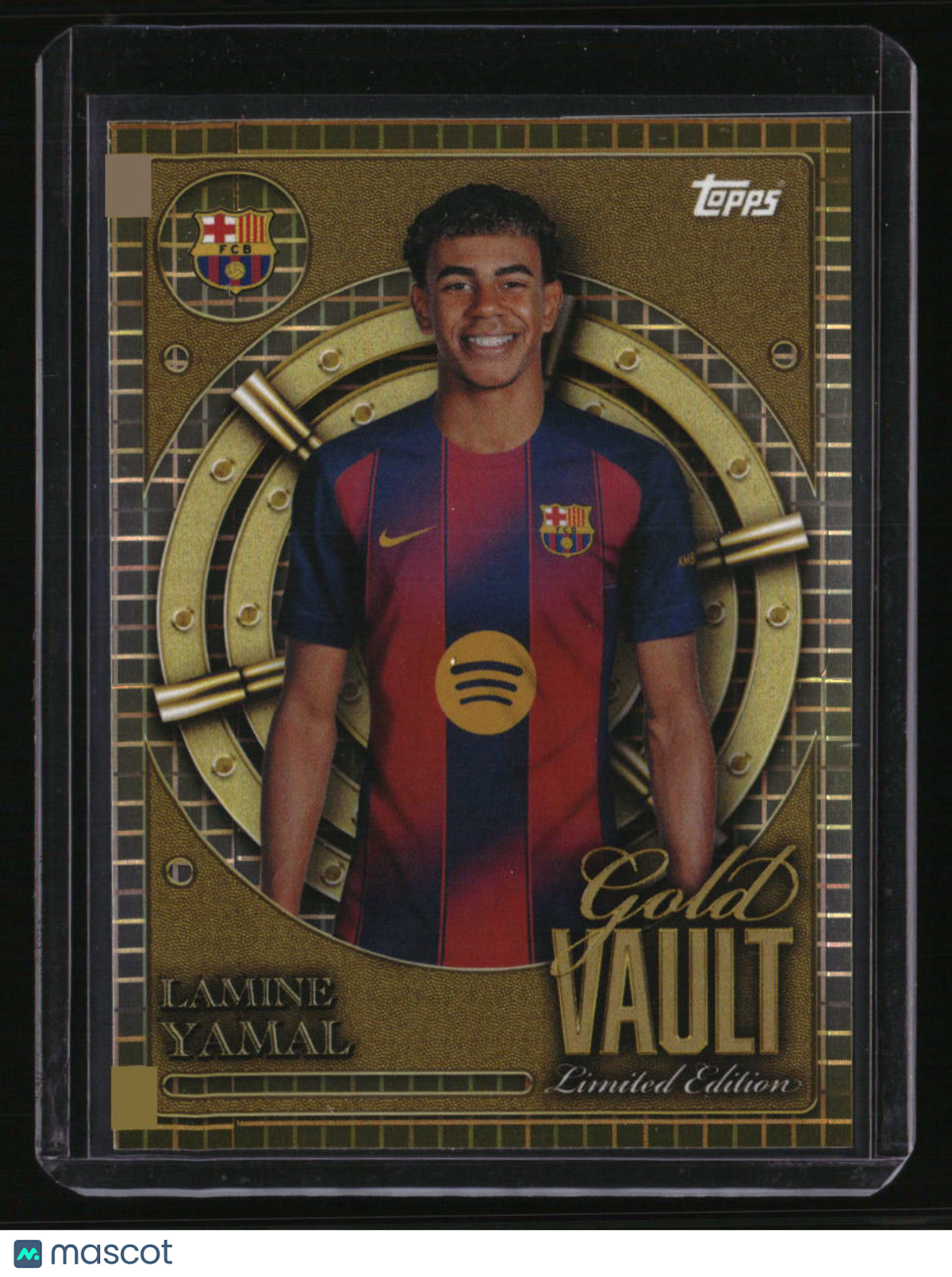 2025-26 Topps FC Barcelona Collector Tin Lamine Yamal Gold Vault Limited Edition